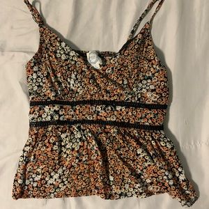 francesca's floral blouse